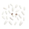 Juneyemo 24pcs Coffin False Nails Gold Foil Press on Nails