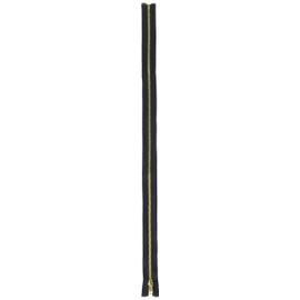Coats: Thread & Zippers F2522-BLK Heavyweight Brass Separating Metal Zipper, 22", Black