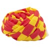 Bandana.com Checkered Yellow & Red Tube Headband - Single Piece