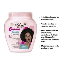 Skala Beauty Hair Masks - Nourishing, Gentle, Hydrating - Hair care Products Conditioner Moisture Shampoo Hydrate Moisturizing Repair Restore Vitamins:_3Pk - DivinoPotao+MaisCrespos+Crespo DivinoS&C