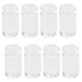 Antrader 8Pcs Clear Standoffs, 1/2" x 3/4" Acrylic Standoff Screws, Wall Sign Standoff Mounting Hardware,Advertising Glass Standoff Nail