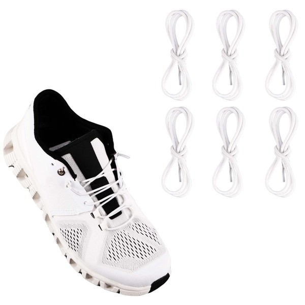 TOYMIS 3 Pairs 0.1 inch Diameter Elastic Thin Laces, Thin