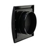 Black Exhaust Hood Vent 4'' Inch with Built-in Pest Guard