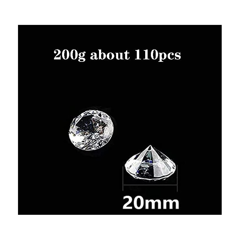 HERZWILD Acrylic Diamond Crystals Transparent Crystal Table Decoration Wedding Decoration