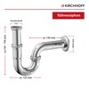 Kirchhoff Sink Trap, Including 98800104 Angle Valve, ½ Inch Drain