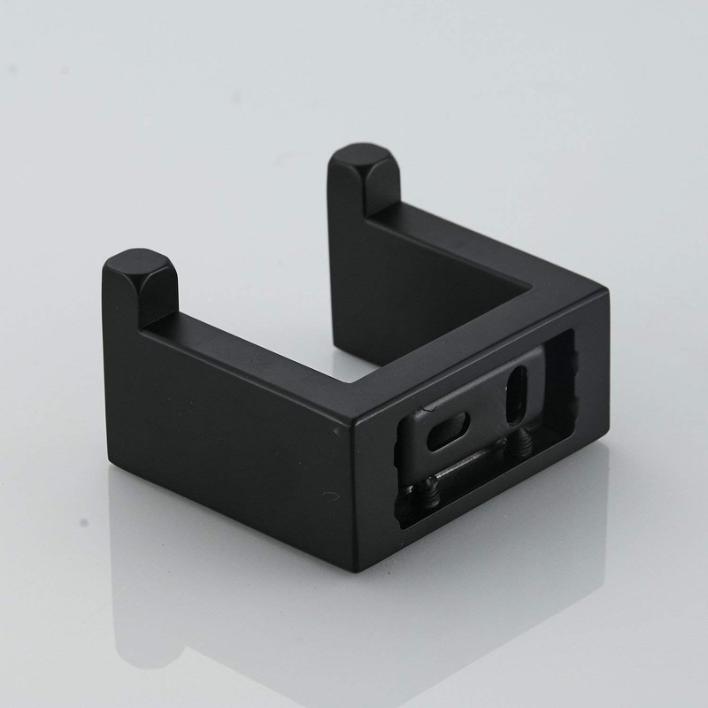 Kelelife Towel Hook Wall Mounted Black Coat Robe Hook for