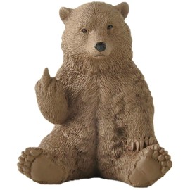 Figura Decorativa Con Diseño de Oso Café, Divertida Para Amantes de los Osos, Decoración Temática de Cabina, Regalos de Oso