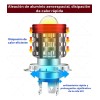 Faros Led Para Moto Ba20d H4 Luces De Parpadeo Intenso