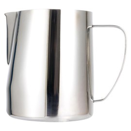 Milchaufschäumkrug, 700 ml, Espresso-Dampfkrug, Edelstahl, Milchaufschäumer, Dampfgarer für Latte Art (Silber)