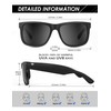 ANYLUV Polarized Square Sunglasses: Classic Men's Sunglasses with UV 400