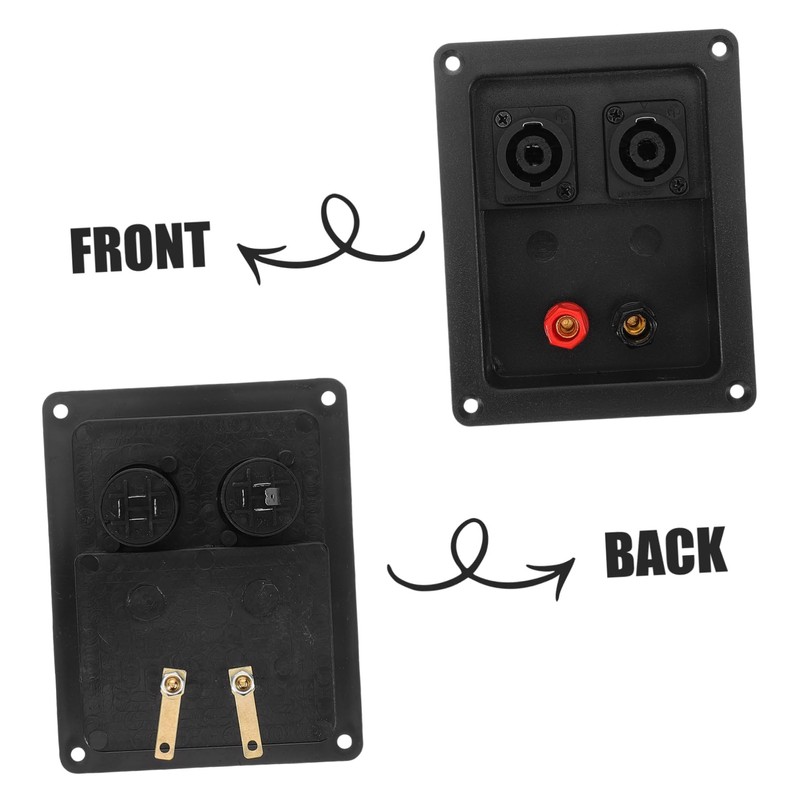 LALAFINA 2pcs Speaker Box Terminal Connector Kit Reliable Speaker Enclosure