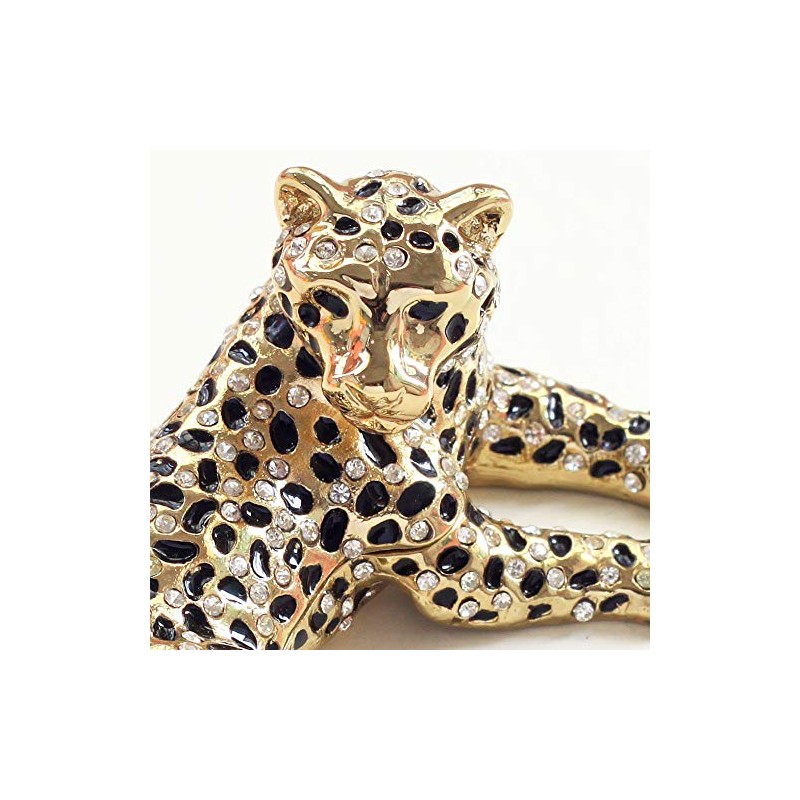 <Leopard (each color)> Pierce Jewelry Box (Black)