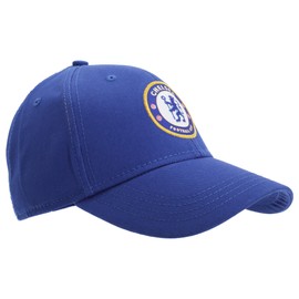 Chelsea F.C. Unisex Baseball Cap with Club Crest, Blue, One Size Fits All (UTSG163_1)