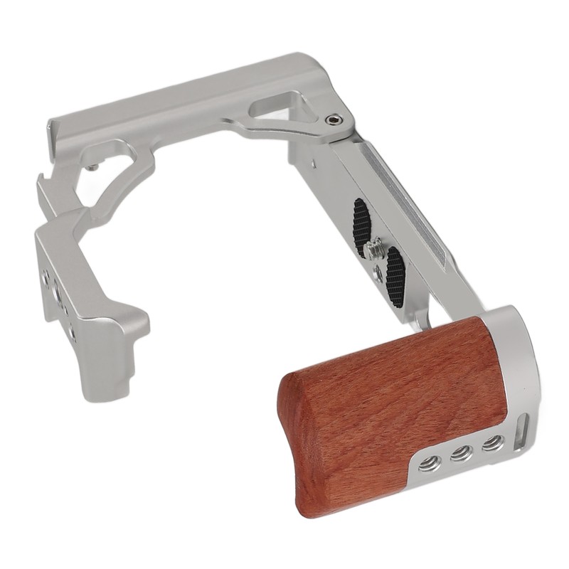 Camera Cage with Wood Handle Anodized Anti Slip Easy To