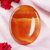 Pandiui23 Red Agate Worry Stones, Thumb Stone, Crystal Thumb Worry