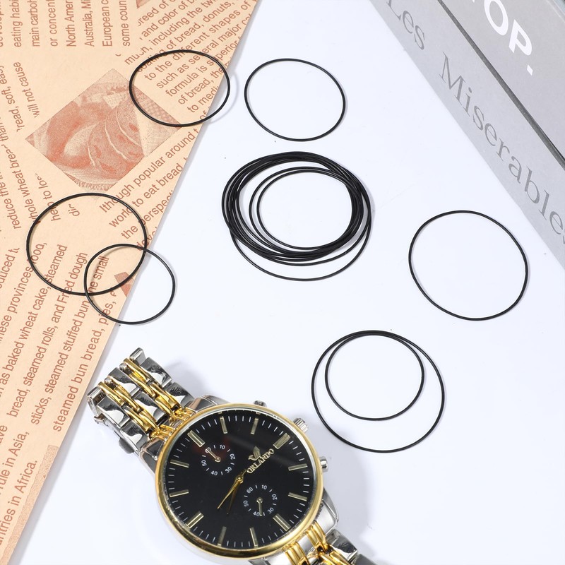 O Ring Watch Gasket, 80 Pcs 0.5/0.6/0.7/0.8 mm Waterproof Rubber