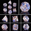 ORUZA DND Dice Set 7 Pieces Resin Polyhedral D&D Dice