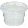 Deli Food Storage Containers with Lids, 16 Ounce (48 Count)