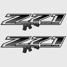 Silverado Molon Labe Gun Sticker AR15 Assault Rifle Truck Decal Set