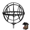 Upgraded Black Metal Suet Ball Holder – Compatible with Bird