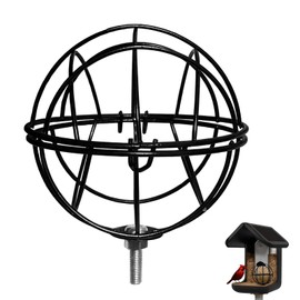 Upgraded Black Metal Suet Ball Holder – Compatible with Bird Buddy Feeders & Others Using 5mm Screw Holes, Add-on Accessory with M5 Screw & Mini Wrench