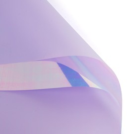 Oakbud 20 Sheets Double Sided Iridescent Flower Wrapping Paper,Waterproof Florist Bouquet Supplies,DIY Crafts,Gift Packaging or Gift Box Packaging, 22.8x22.8Inch (Purple)