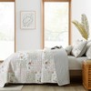 HIARUO Quilt Set Queen Size 3 Pieces Floral Patchwork Comforter