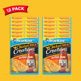 StarKist Chicken Creations BOLD Buffalo Style, 2.6 oz Pouch (Pack of 12)