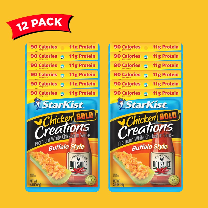 StarKist Chicken Creations BOLD Buffalo Style, 2.6 oz Pouch (Pack