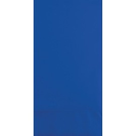 Club Pack of 600 Cobalt Blue Premium 2-Ply Disposable Dinner Napkins 8"