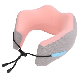 Travel Pillow for Neck Support Memory Foam Slow Rebound U Shaped Head Rest Cushion for Airplane Car Sitting Sleeping L Cardamom pink