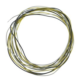 Dopro 22 AWG PVC Coated Guitar Hookup Wire 22 Gauge Guitar Harness Wires Black/White/Yellow 19.5 Feet (each color 6.5 FT)