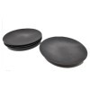 Threshold Stoneware Dinnerware Plates Set Of Four Ardencroft Gray