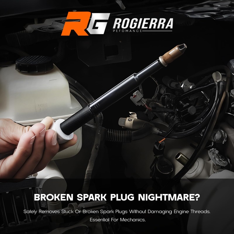 Rogierra 65600 Broken Spark Plug Remover Tool Kit for Ford