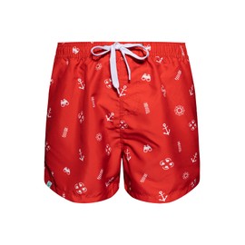 Dedoles Swimming Trunks Men's 100% Recycled Polyester Swimming Shorts for Men Funny Designs Coconut Lemons Surf Swimmer Swim Trunks, Lifeguard