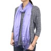 72" Shiny Solid Color Scarf (Violet)
