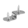 Rrina 60Pcs Offset Canvas Clips with Screws Heavy Duty Picture