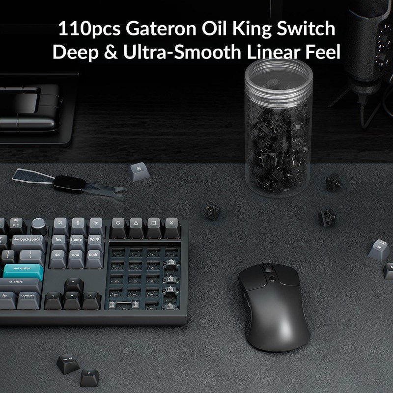 Gateron Oil King Switch - 110PCS Linear Mechanical Keyboard Switches,