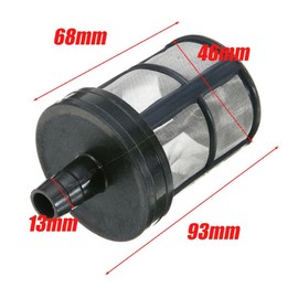 TOOLSTAR Pipe Suction Filter, Garden Hose Filter Water Pump Suction Strainer Hose Tail Fit for 280/380 Portable Pressure Washer (Black Type A)