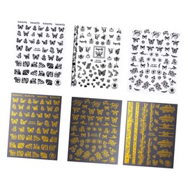 FOMIYES DIY Butterfly Nail Art Stickers Set 13pcs Decals Fashion Manicure Decor for Women