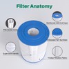 TOREAD NSF-50 Certified Watkins 31114 Replacement Tiger River Spa Filter,