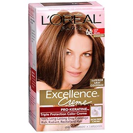 L'Oreal Paris Excellence Creme Haircolor, Light Ash Brown [6A] 1ea (Pack of 2)