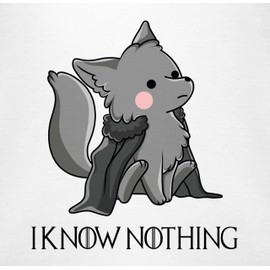 Shirtracer - Baby Bodysuit Boy Girl - Current Trends - I Know Nothing, 1 White, 0-3 months