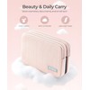 EPEDAL24 Preppy Makeup Bag, Rectangle Double Detachable Cosmetic Organizer, Clear