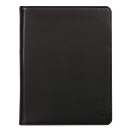 RHODIA 213001C - Rhodiarama N°13 Clipboard and Document Holder Booklet Black - for A6 (10.5 x 14.8 cm) Format Notepads or Notebooks - Premium Italian Faux Leather - Rhodiarama Collection