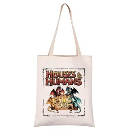 Houses And Humans D&D Tote Bag DM Gift DND Accessory Tabletop Game RPG Gift (HOUSES HUMANS tote CA)