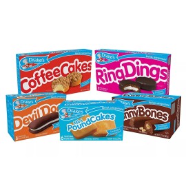 Drake's Variety Pack - Includes Coffee Cakes, Ring Dings, Devil Dogs, and more!
