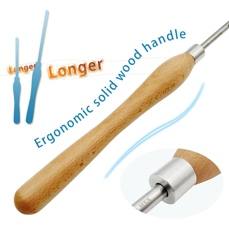 UF-SHARP 5/8 inch Bowl Gouge for Wood Lathe,M2 Cryo HSS