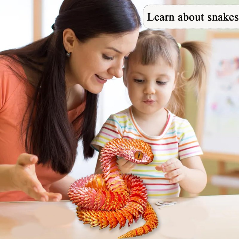 3d Printed Toys, 3d Printed Fidget Toy, 3d Printed Snake