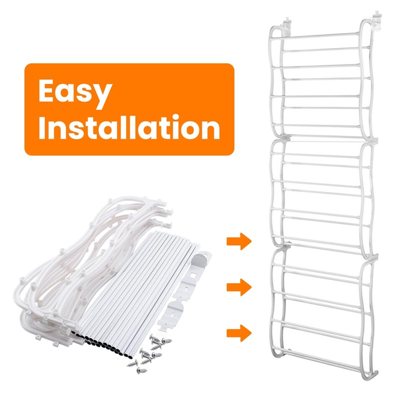 Zorpupoa 36 Pair Over The Door Shoe Rack Holder, 12